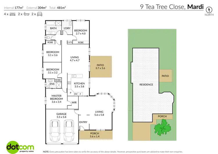 Floorplan of Homely house listing, 9 Tea Tree Place, Mardi NSW 2259