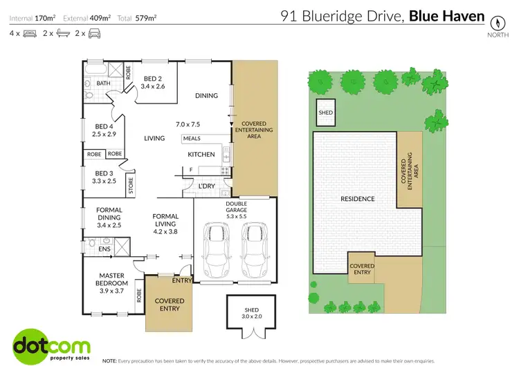 Floorplan of Homely house listing, 91 Blueridge Drive, Blue Haven NSW 2262
