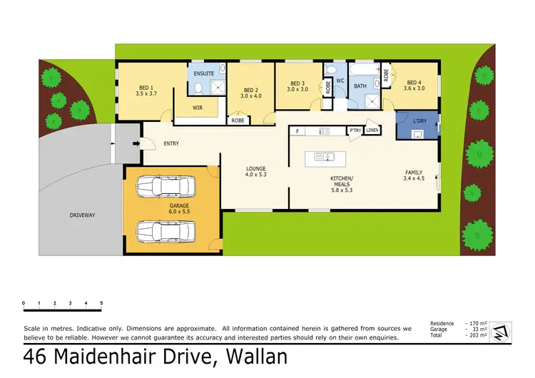 Floorplan of Homely house listing, 46 Maidenhair Drive, Wallan VIC 3756