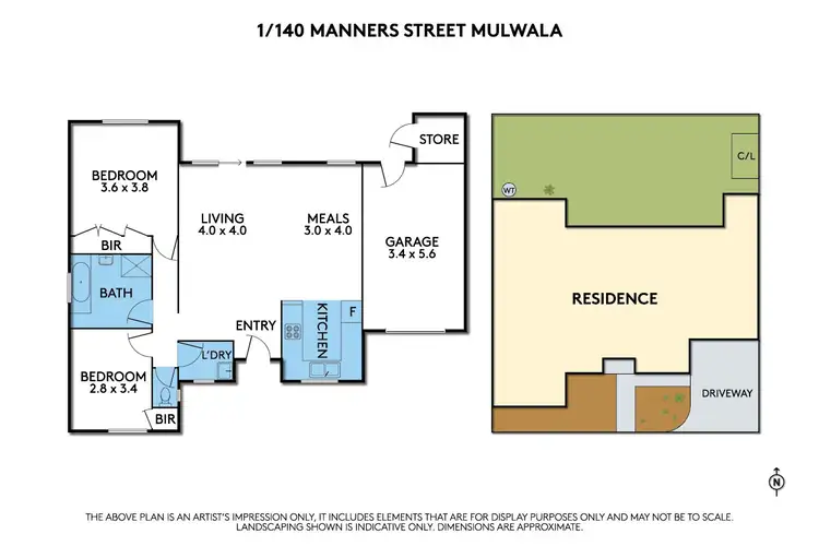 Floorplan of Homely unit listing, unit 1/140-142 Manners Street, Mulwala NSW 2647