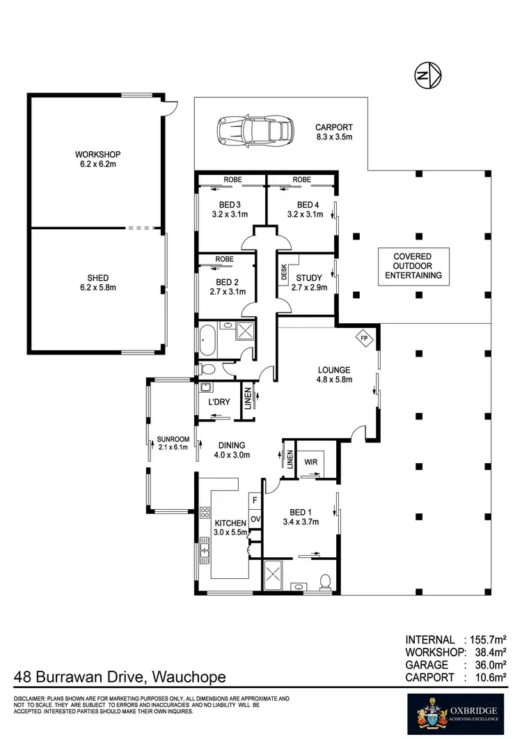 Floorplan of Homely rural property listing, 48 Burrawan Drive, Wauchope NSW 2446