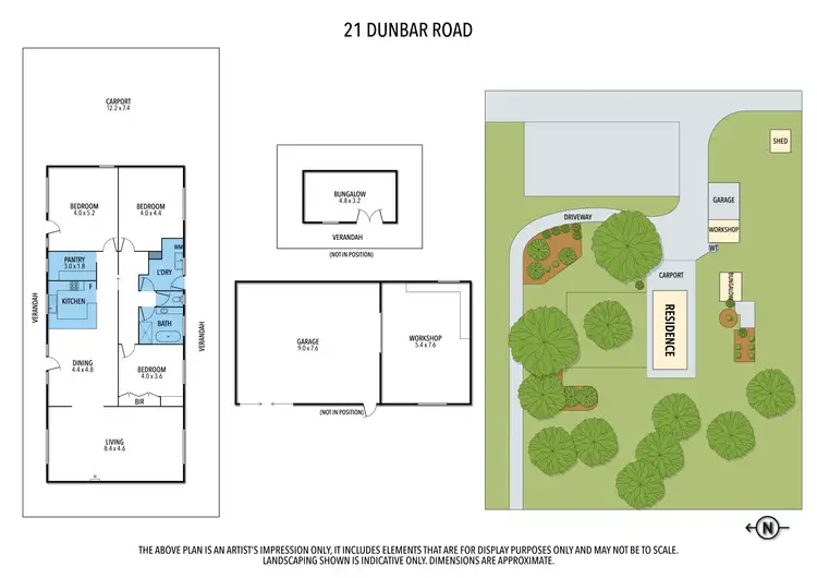 Floorplan of Homely house listing, 21 Dunbar Road, Lancaster VIC 3620
