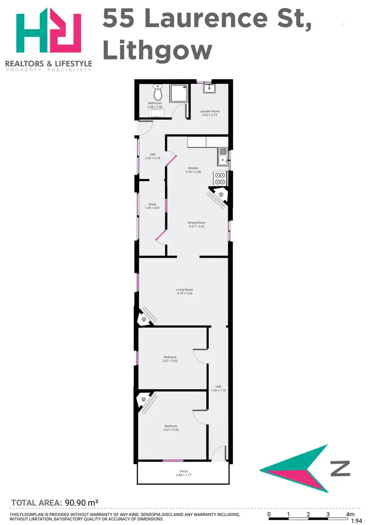 Floorplan of Homely house listing, 55 Laurence Street, Lithgow NSW 2790