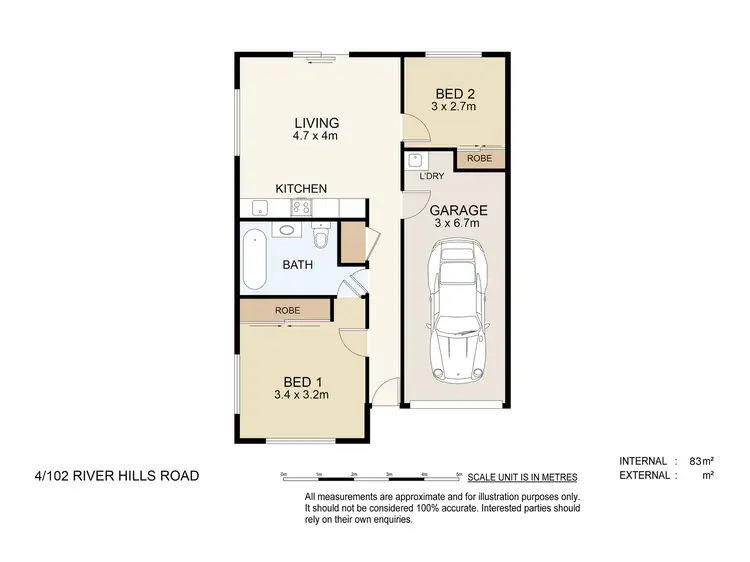 Floorplan of Homely unit listing, 4/102 River Hills Road, Eagleby QLD 4207