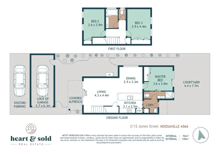 Floorplan of Homely townhouse listing, 2/12 James Street, Noosaville QLD 4566