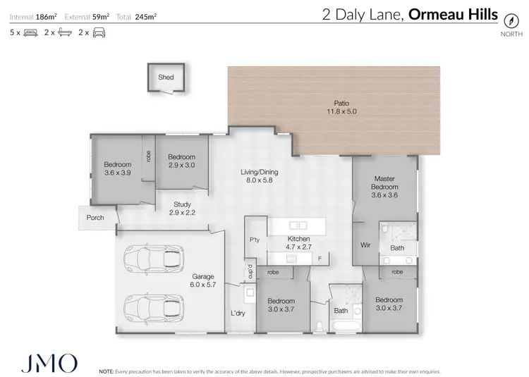 Floorplan of Homely house listing, 2 Daly Lane, Ormeau Hills QLD 4208