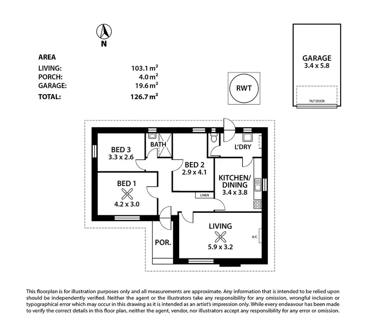 Floorplan of Homely house listing, 1 Ridgeway Terrace, Murray Bridge SA 5253