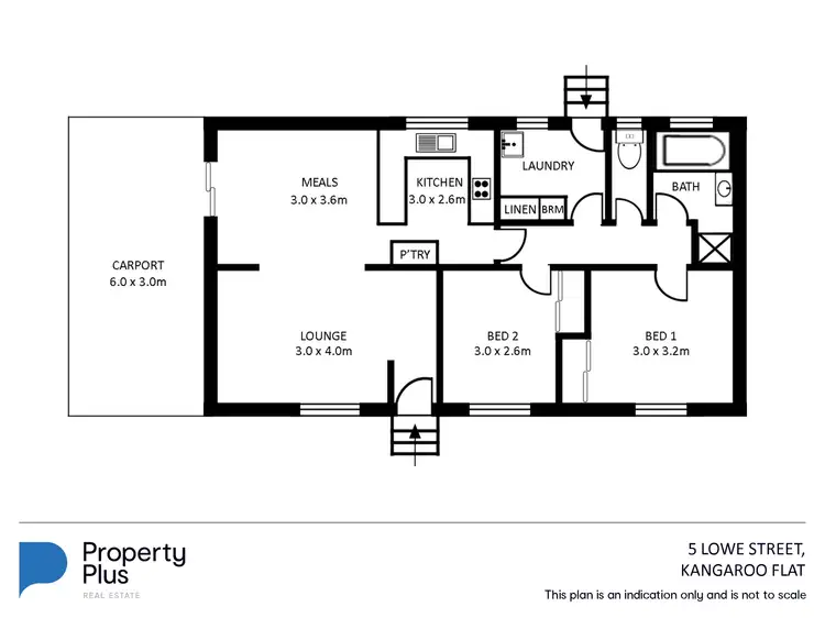 Floorplan of Homely house listing, 5 Lowe Street, Kangaroo Flat VIC 3555