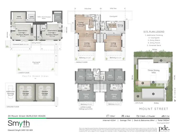 Floorplan of Homely semi-detached listing, 20 Mount Street, Burleigh Heads QLD 4220