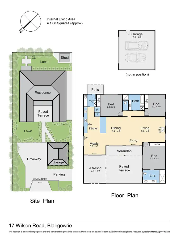 Floorplan of Homely house listing, 17 Wilson Road, Blairgowrie VIC 3942