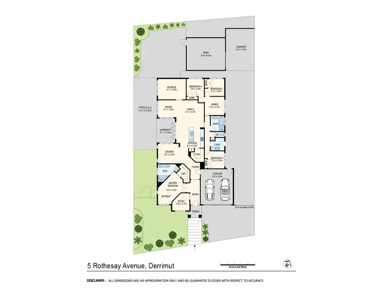 Floorplan of Homely house listing, 5 Rothesay Avenue, Derrimut VIC 3026