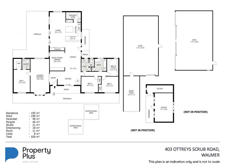 Floorplan of Homely house listing, 403 Ottreys Scrub Road, Walmer VIC 3463