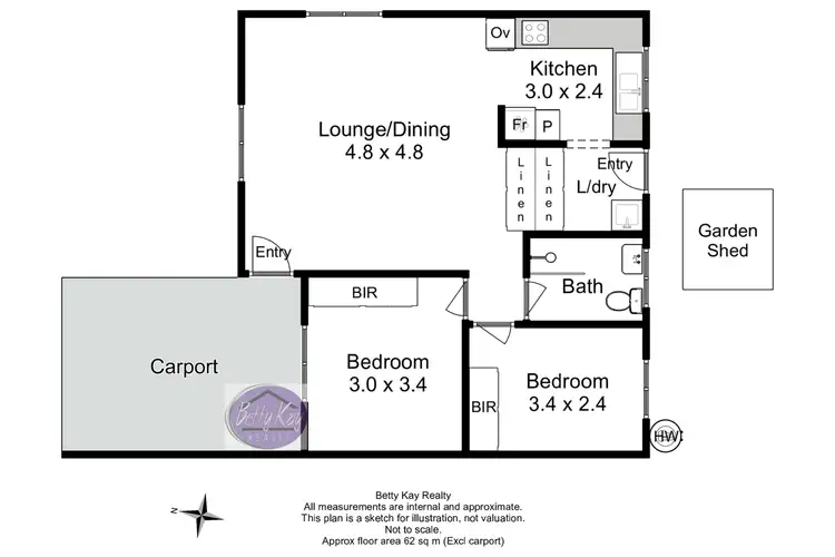 Floorplan of Homely unit listing, 4/12 Goldie Street, Smithton TAS 7330