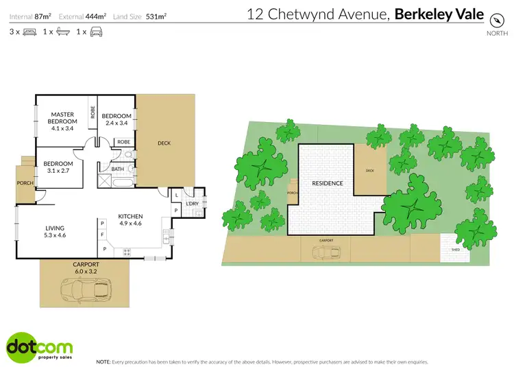 Floorplan of Homely house listing, 12 Chetwynd Avenue, Berkeley Vale NSW 2261