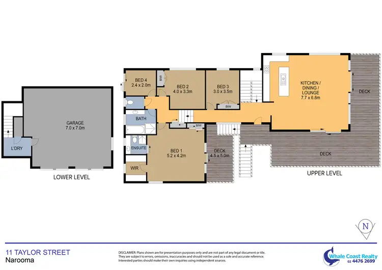 Floorplan of Homely house listing, 11 Taylor Street, Narooma NSW 2546