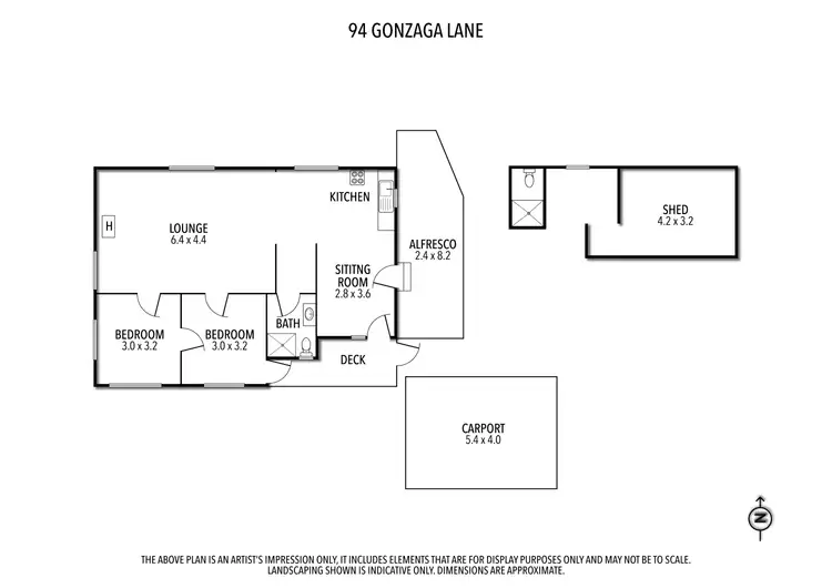 Floorplan of Homely rural property listing, 94 Gonzaga Lane, Merrijig VIC 3723