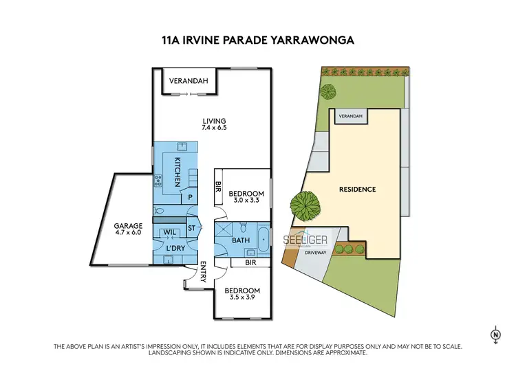 Floorplan of Homely townhouse listing, 11A Irvine Parade, Yarrawonga VIC 3730