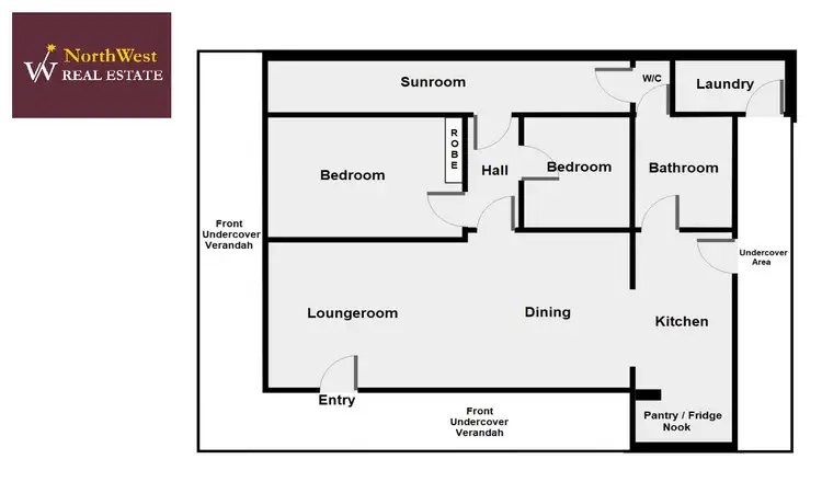 Floorplan of Homely house listing, 2 Pine Street, Nhill VIC 3418