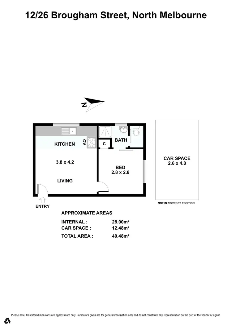 Floorplan of Homely apartment listing, 12/26 Brougham Street, North Melbourne VIC 3051