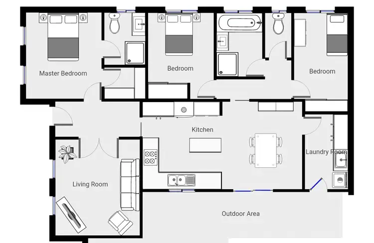 Floorplan of Homely townhouse listing, 5/6 Olivia Drive, Mildura VIC 3500