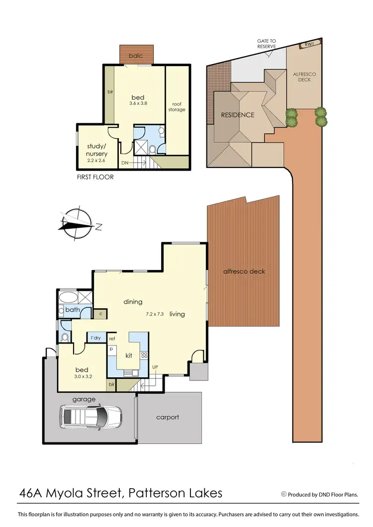 Floorplan of Homely house listing, 46A Myola Street, Patterson Lakes VIC 3197