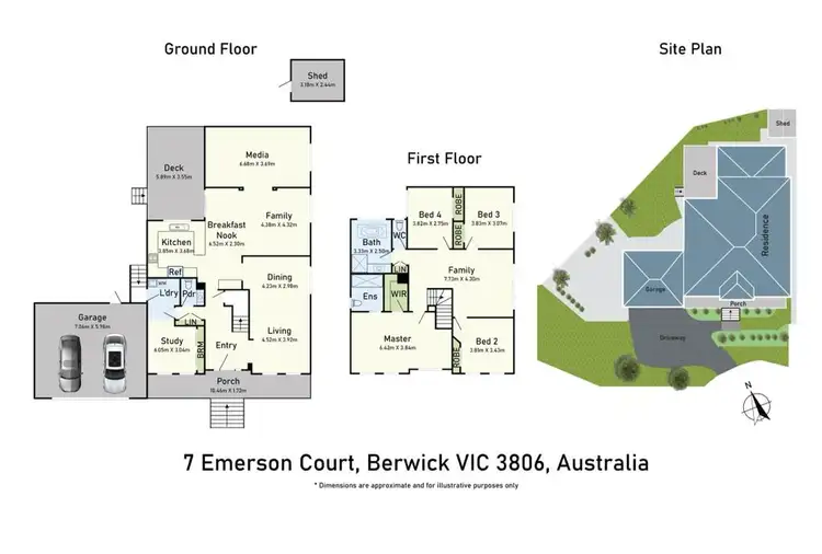 Floorplan of Homely house listing, 7 Emerson Court, Berwick VIC 3806
