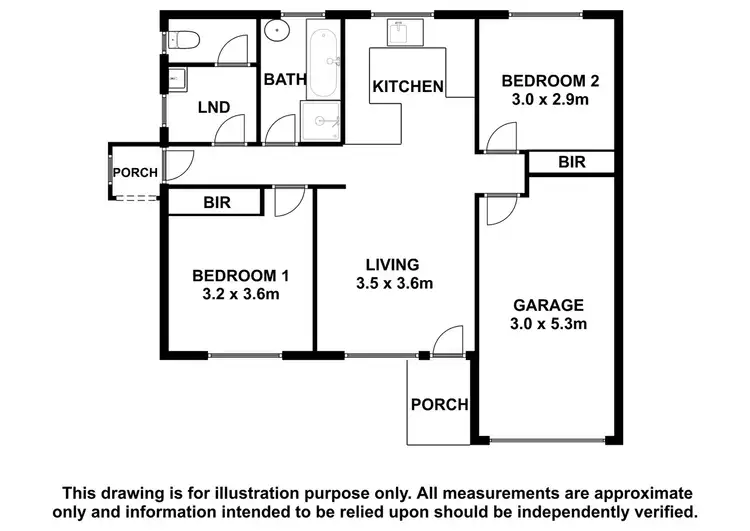 Floorplan of Homely unit listing, 3/1 Acacia Street, Mount Gambier SA 5290