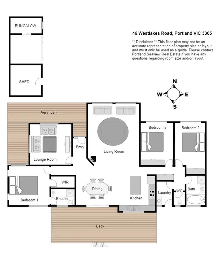 Floorplan of Homely house listing, 46 Westlakes Road, Portland VIC 3305