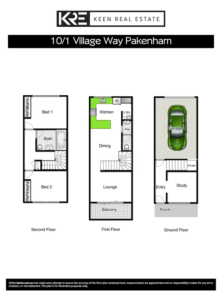Floorplan of Homely townhouse listing, 10/1 Village Way, Pakenham VIC 3810