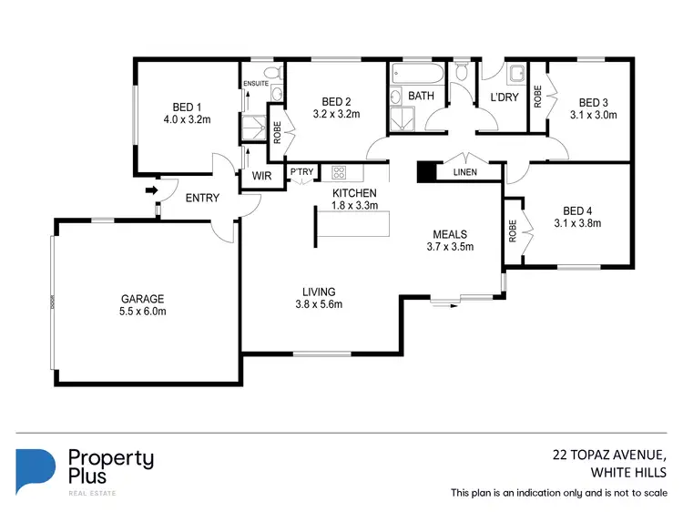 Floorplan of Homely house listing, 22 Topaz Avenue, White Hills VIC 3550