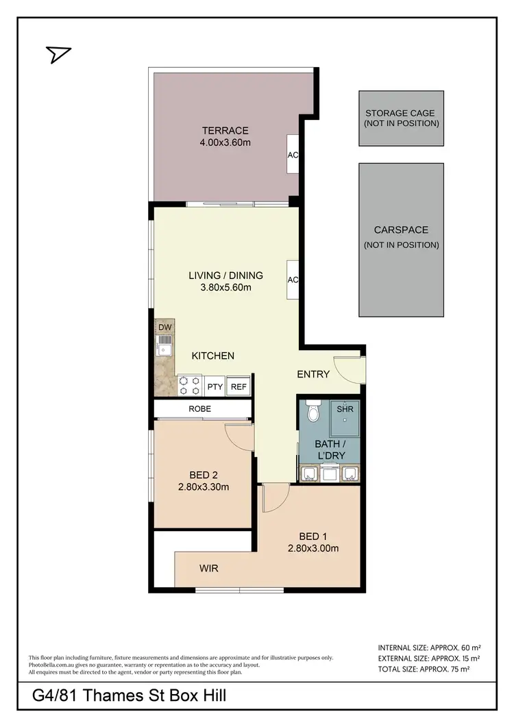Floorplan of Homely apartment listing, G4/81 Thames Street, Box Hill VIC 3128