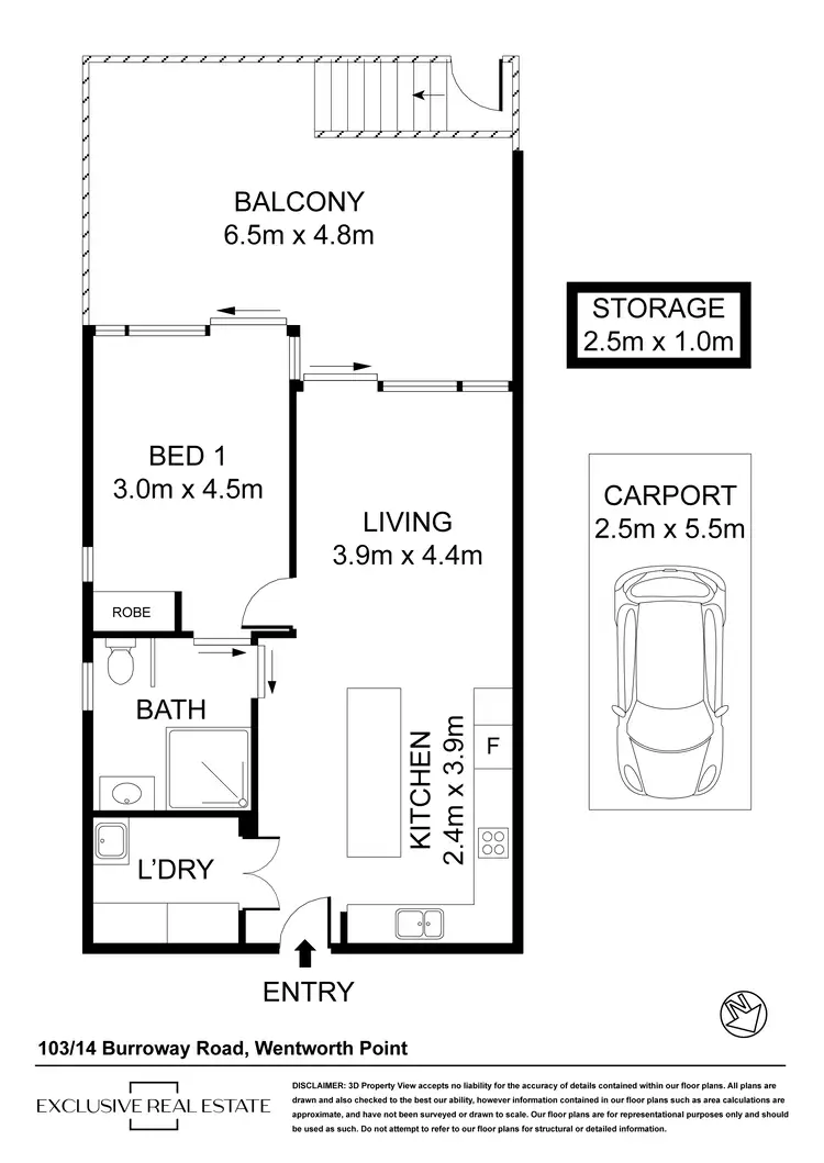 Floorplan of Homely apartment listing, 103/14 Burroway Road, Wentworth Point NSW 2127