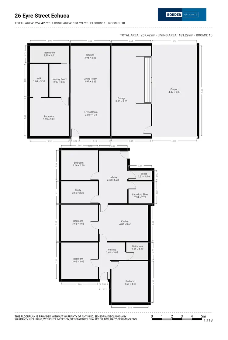 Floorplan of Homely house listing, 26 Eyre Street, Echuca VIC 3564