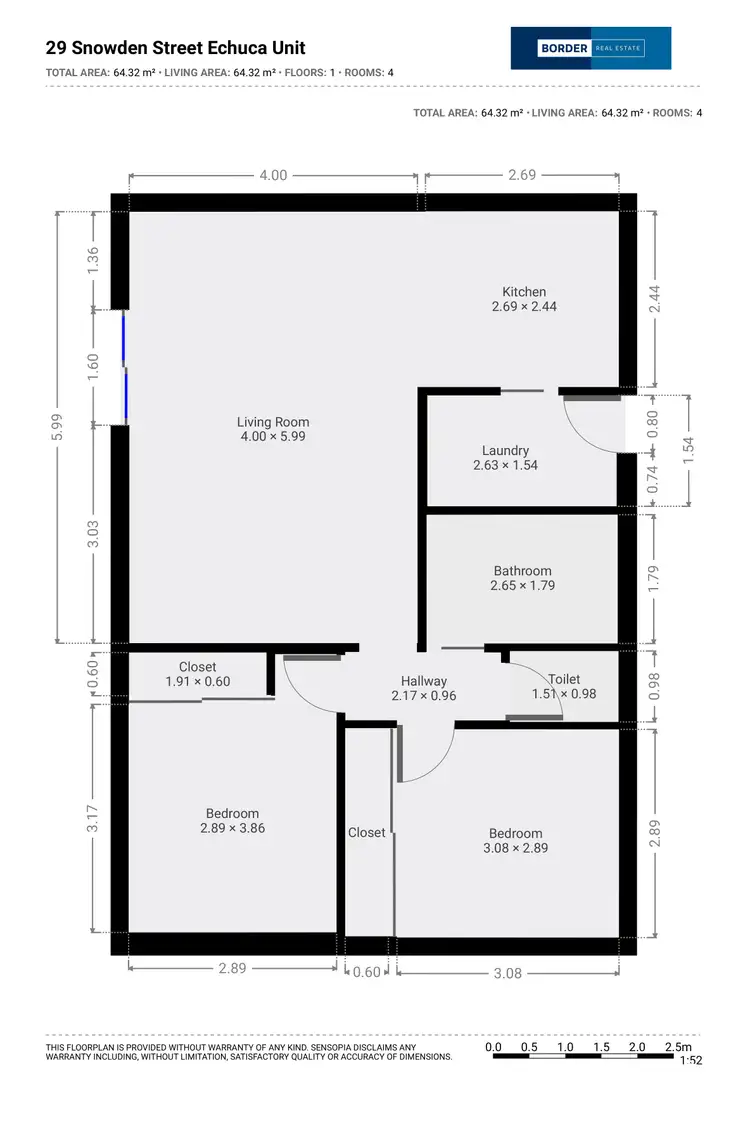 Floorplan of Homely house listing, 1 & 2/29 Snowden Street, Echuca VIC 3564