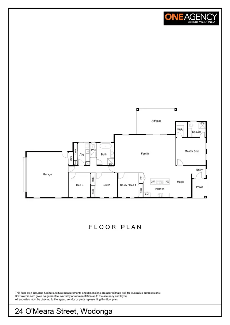 Floorplan of Homely house listing, 24 O'Meara Street, Wodonga VIC 3690
