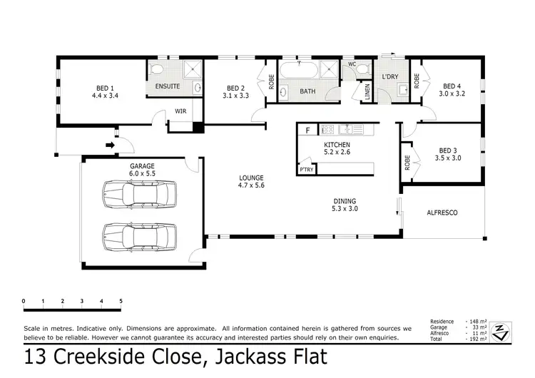 Floorplan of Homely house listing, 13 Creekside Close, Jackass Flat VIC 3556