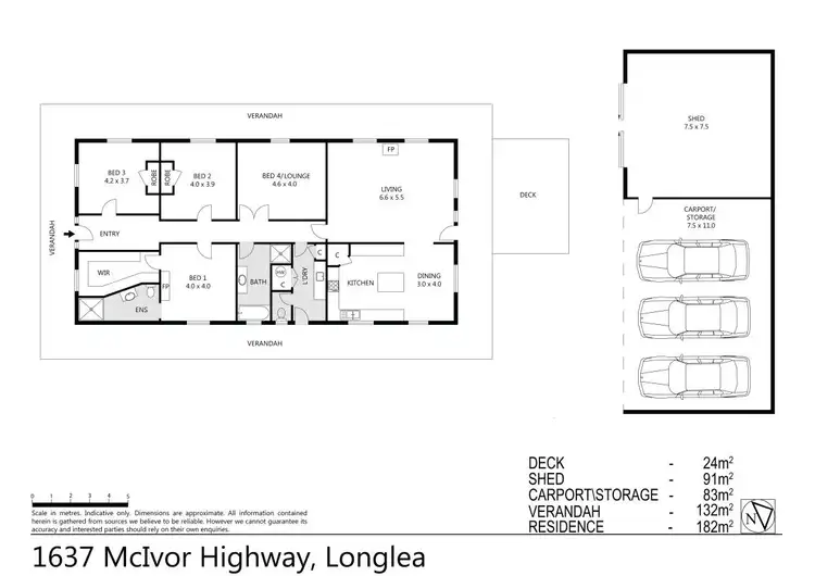 Floorplan of Homely house listing, 1637 McIvor Highway, Longlea VIC 3551