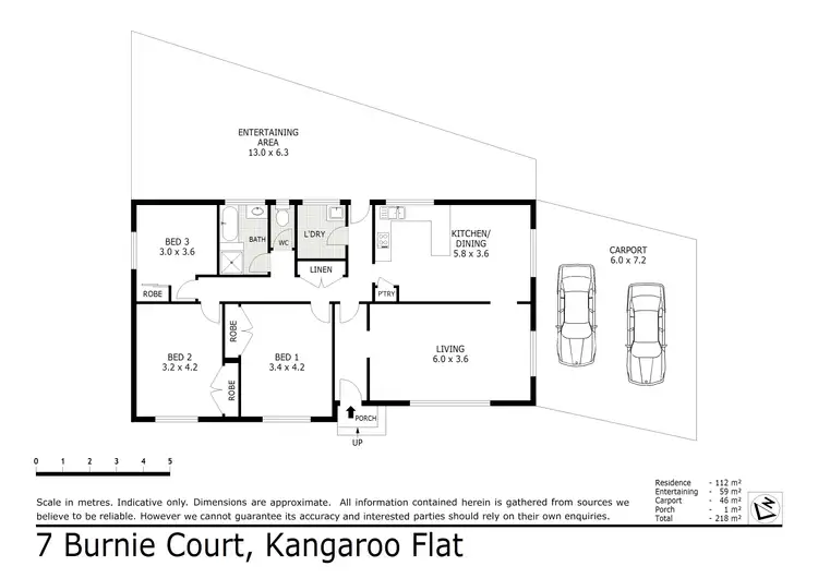 Floorplan of Homely house listing, 7 Burnie Court, Kangaroo Flat VIC 3555