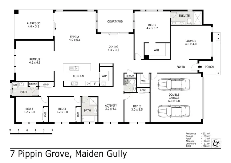 Floorplan of Homely house listing, 7 Pippin Grove, Maiden Gully VIC 3551