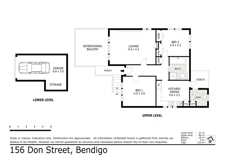 Floorplan of Homely house listing, 156 Don Street, Bendigo VIC 3550