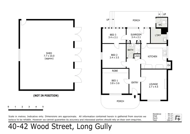 Floorplan of Homely house listing, 40-42 Wood Street, Long Gully VIC 3550
