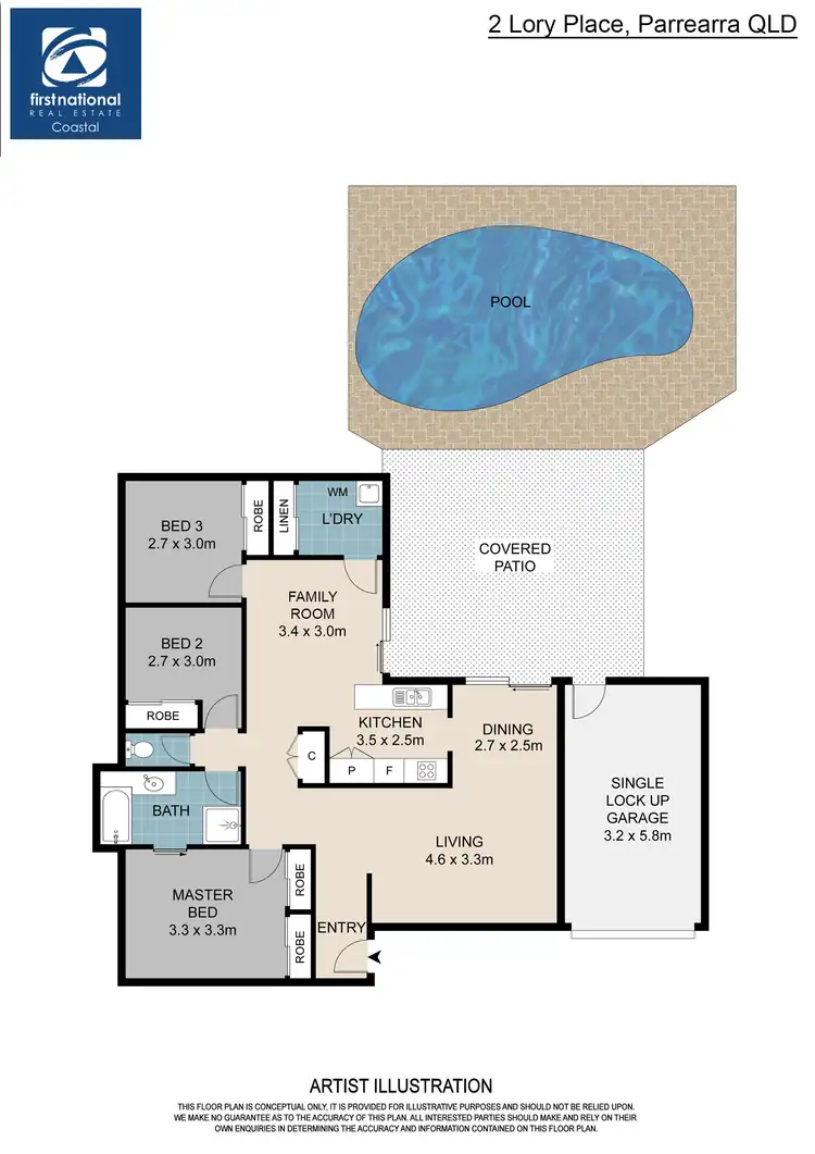 Floorplan of Homely house listing, 2 Lory Place, Parrearra QLD 4575