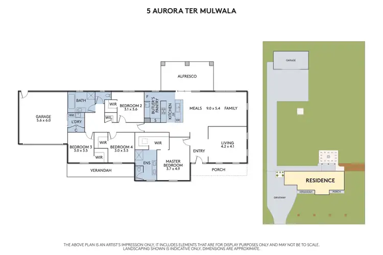 Floorplan of Homely rural property listing, 5 Aurora Terrace, Mulwala NSW 2647