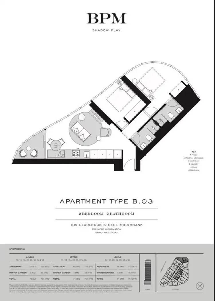 Floorplan of Homely apartment listing, 3408/105 CLARENDON STREET, Southbank VIC 3006