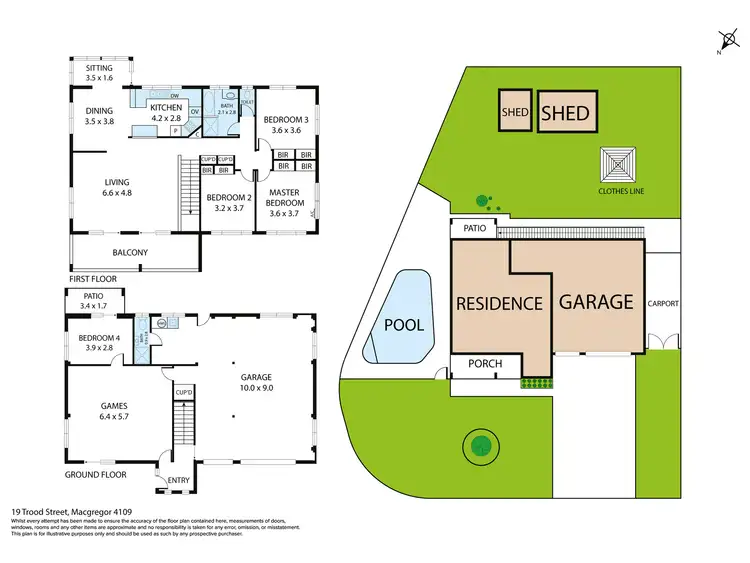 Floorplan of Homely house listing, 19 Trood Street, Macgregor QLD 4109