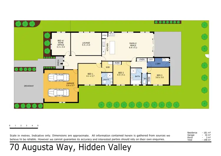 Floorplan of Homely house listing, 70 Augusta Way, Hidden Valley VIC 3756