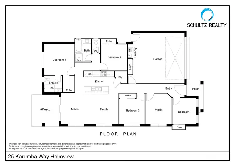 Floorplan of Homely house listing, 25 Karumba Way, Holmview QLD 4207