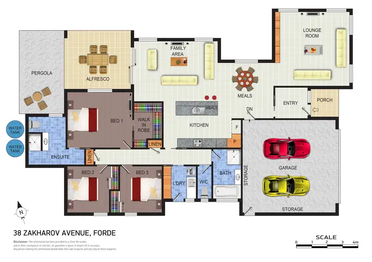 Floorplan of Homely house listing, 38 Zakharov Avenue, Forde ACT 2914