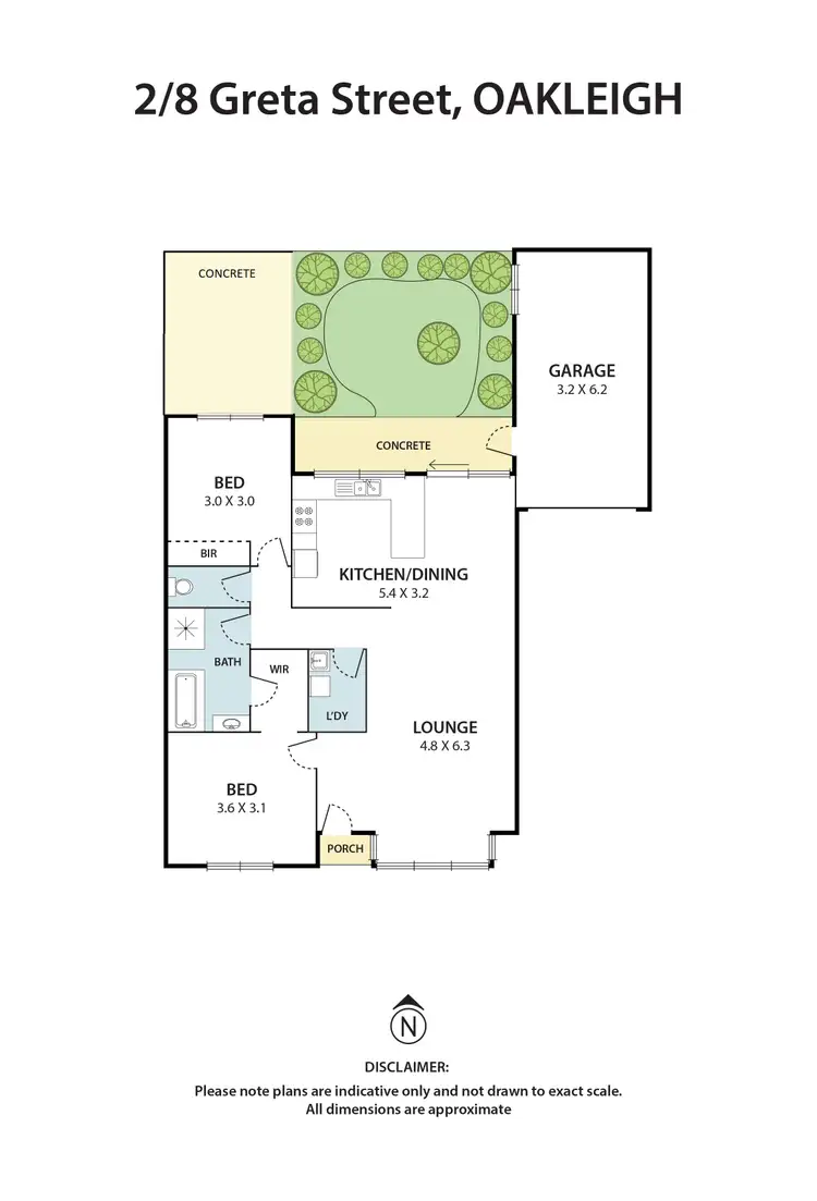 Floorplan of Homely unit listing, 2/8 Greta Street, Oakleigh East VIC 3166
