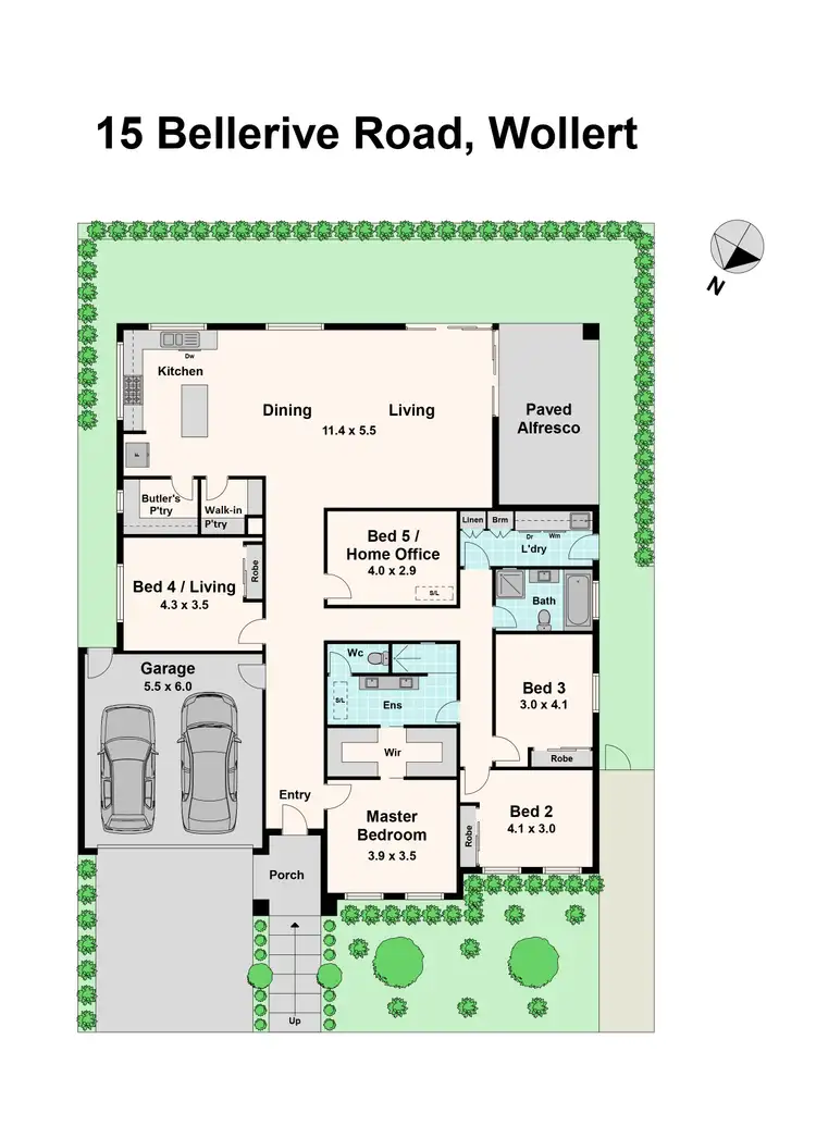 Floorplan of Homely house listing, 15 Bellerive Road, Wollert VIC 3750